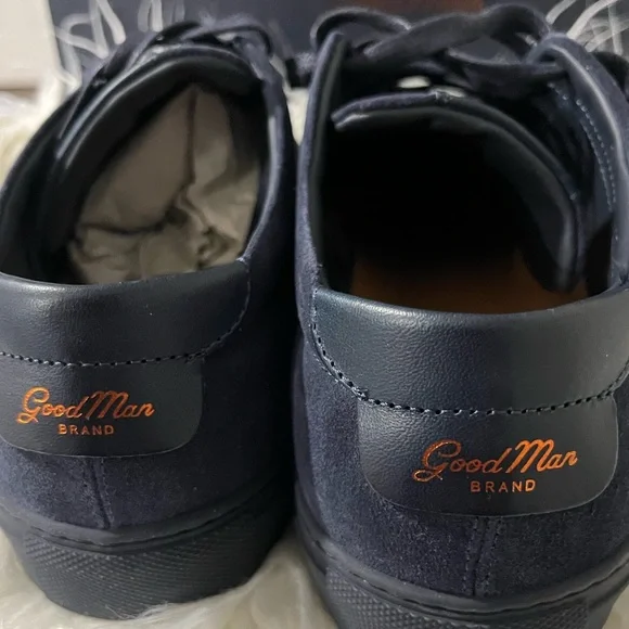 Good Man Brand® Men's Edge Sneaker Italian Suede in Blue 7.5